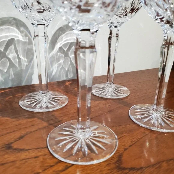 Set Of 4 Waterford Crystal Marquis Brookside Wine Goblet Glass 12oz 8 5/8 